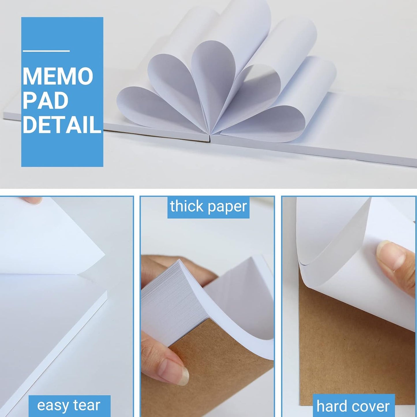 zmybcpack 20 Pack Lined Memo Pads 4”x6” Note Pads - 100 Sheets Each Lined Paper Notepad- Small Memo Scratch Pad Writing Pads(Double Sided Printed)
