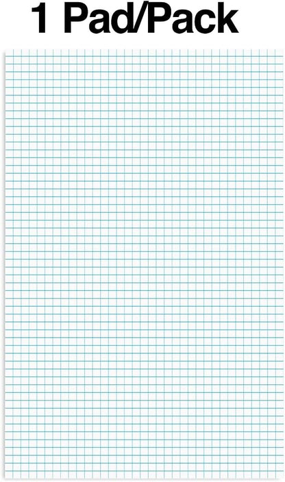 STAPLES Graph Pad, 11” x 17”, Graph Ruled, White, 50 Sheets/Pad