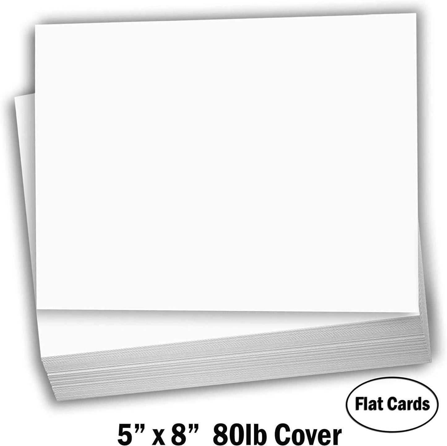 Hamilco Blank Index Cards 6" x 9" Heavyweight Card Stock 80lb Cover White Cardstock Paper - 100 Pack