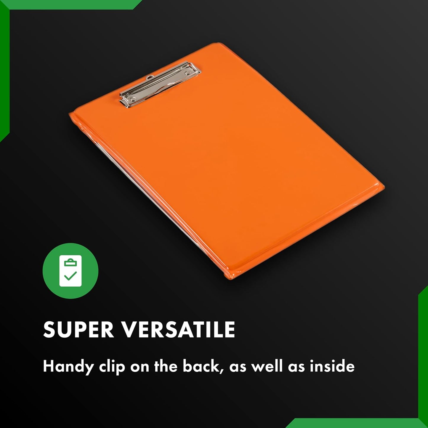 Waterproof Clipboard A4 Portrait by Paperdry, Black, Superior PVC Plastic with Cold Protection, Outdoor Covered Clip Board with Storage, A4 Waterproof Document Holder
