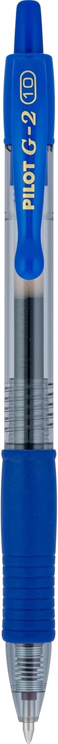 Pilot G2 Premium Gel Roller Pen, Retractable and Refillable, Bold Point 1 mm, Blue Ink, 36 Count
