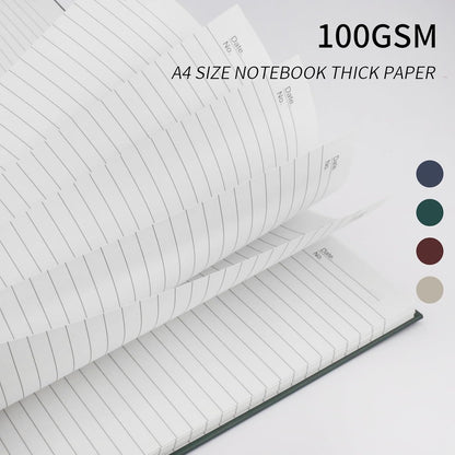Lined Notebook Spiral Notebook 8.5" x 11"-4 Pack Large Journal Hardcover Notebook 7mm College Ruled Notebook 120 Pages 100 GSM Thick Hardcover Journal for School (LINED, Mult-color)