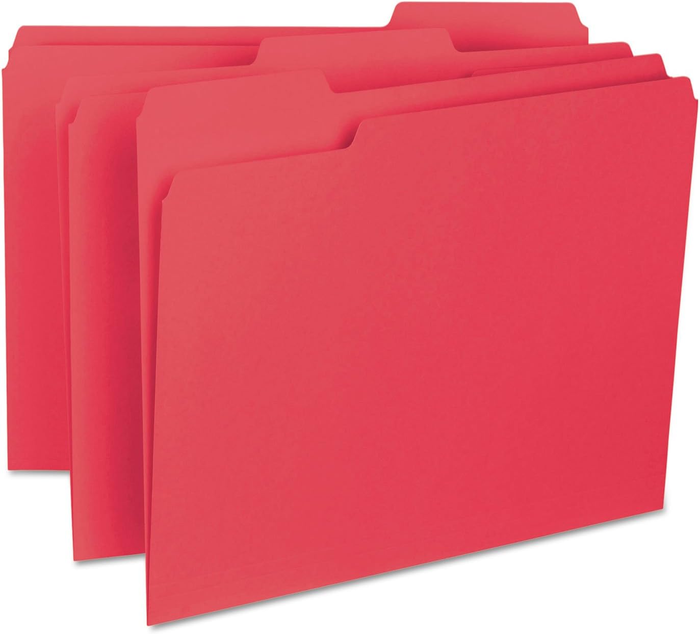 Smead Interior File Folder, 1/3-Cut Tab, Letter Size, Aqua, 100 per Box, Expandable File Folders for Filing Cabinet