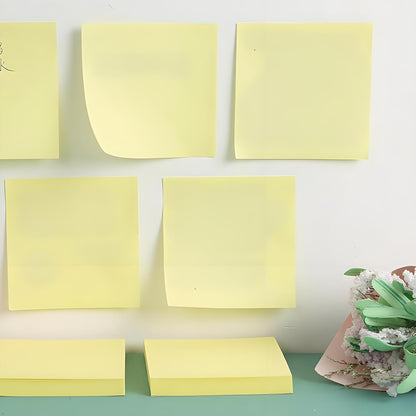 White Sticky Notes 6 Pads 3 X 3 Inch 100 Sheets/Pad Self-Stick Notes Pads 600 Sheets Total