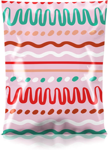 Metronic Cute Poly Mailers 10x13" 50pc Small Shipping Bags, Strong Adhesive Mailers Poly Bags for Business, Waterproof Mailing Envelopes for Packing Shipping Clothes Gifts, Gradient BluePink