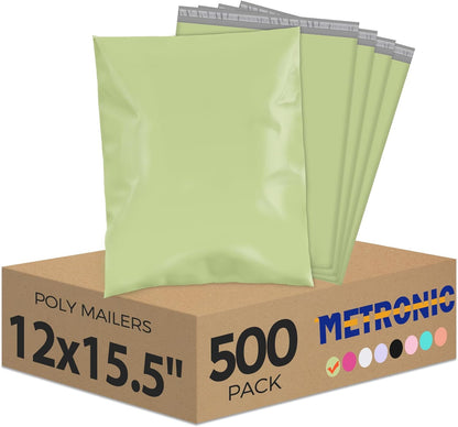 Metronic Poly Mailers 10x13 300 Pcs, Small Shipping Bags for Clothes, Shipping Envelopes for Small Business, Strong Adhensive Mailing Bags, Haze Blue