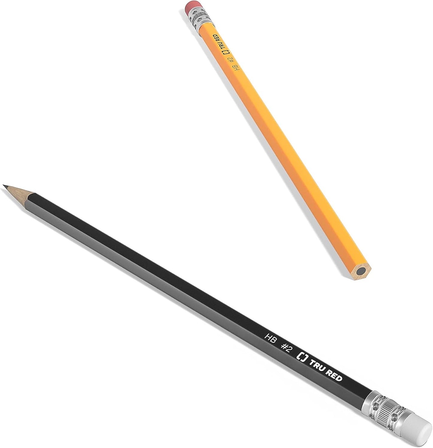 STAPLES Wooden Pencils, #2 Lead, Pre‑Sharpened, Yellow, 72 Pack – Classic Hex Pencils for School, Testing & Office Use