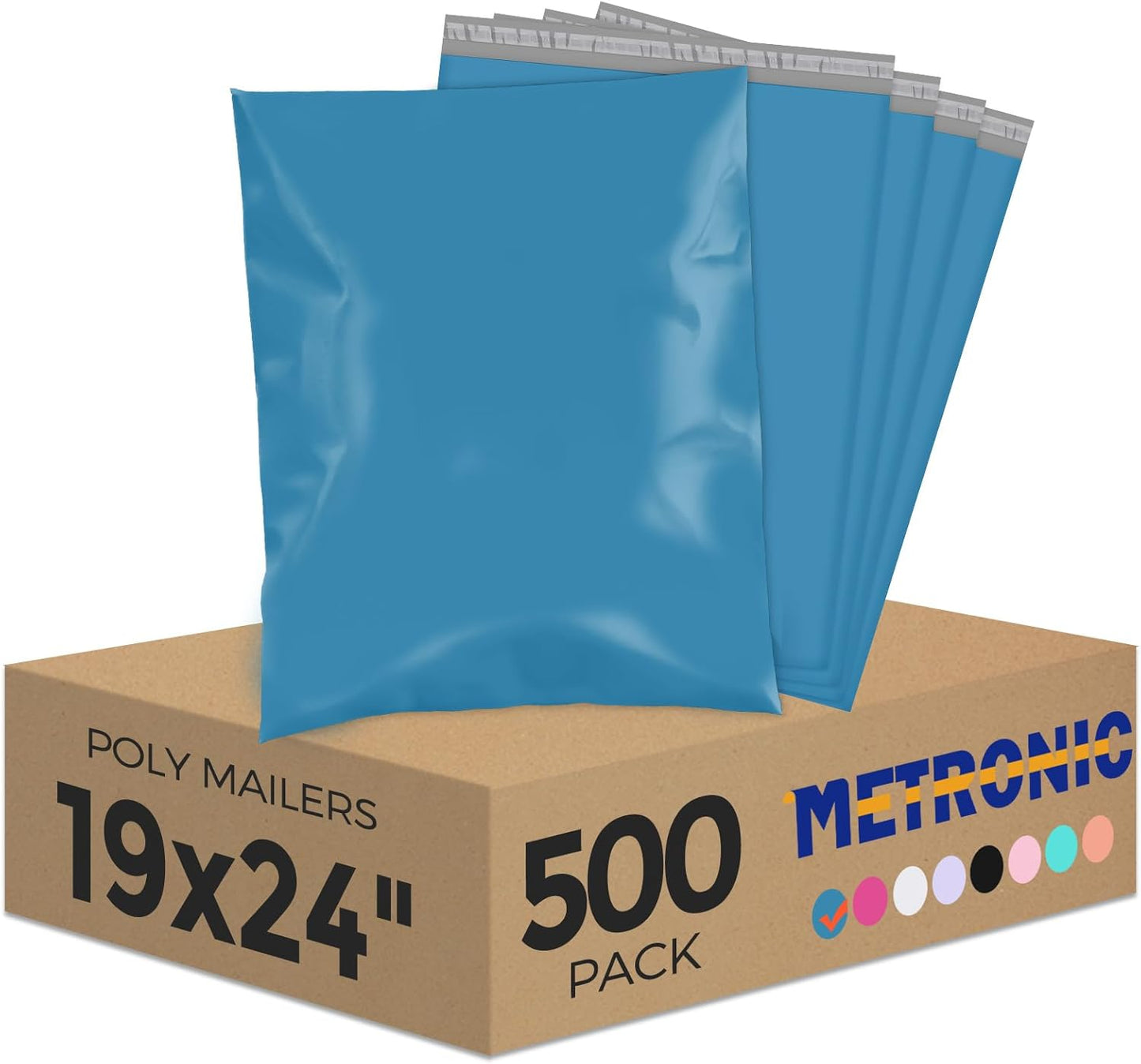Metronic Poly Mailers 10x13 100 Pcs | Small Shipping Bags for Clothing | Mailing Bags for Small Business, Shipping Envelopes,Packing Bags in Black