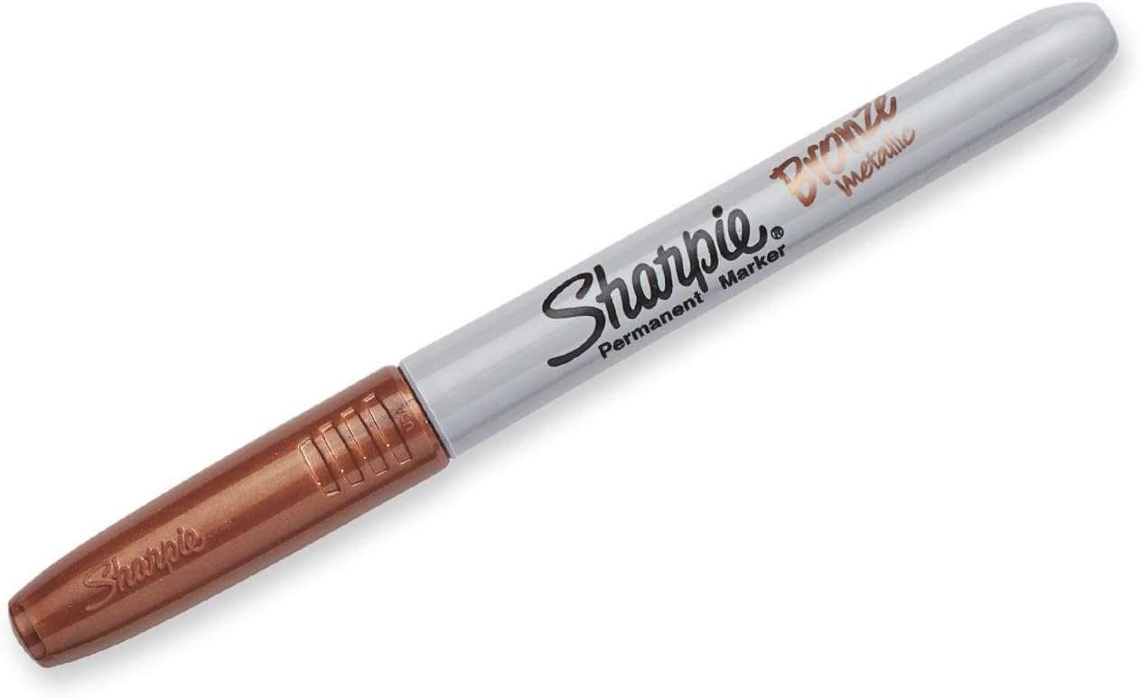 Sharpie Metallic Permanent Markers | Fine Point for Bold Details | Gold | 1 Marker Pen