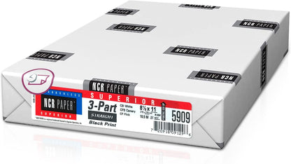 NextDayLabels - Superior Carbon-less NCR, Pre Collated Paper, 500 Sheets Per Pack (8-1/2" x 11" 3 Part Reverse, #5900)