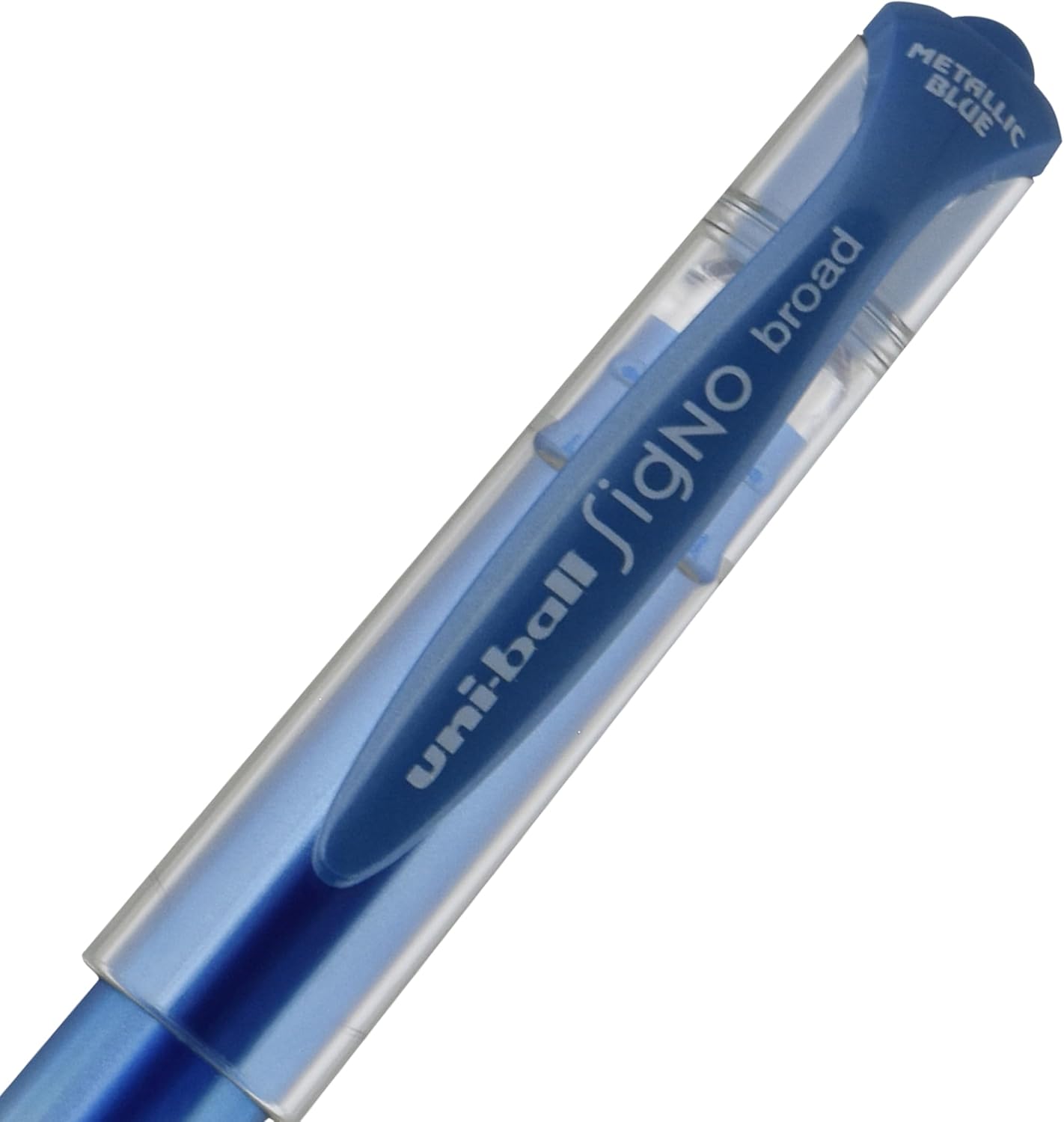 uniball Signo Gel Impact Pens, Bold Point (1.0mm), Metallic Pink Ink, 6 Pens