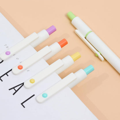 FIOVER 5pcs Gel Pens Quick Dry Ink Pens Fine Point Premium Retractable Rolling Ball Gel Pens Black Ink Smooth Writing for School Office Home