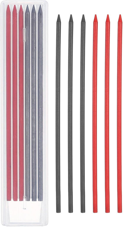 PATIKIL 12Pcs 2.8mm Carpenter Pencil Lead Refills, Solid Dry Pencil Refills Break Resistant Lead Refill for Mechanical Carpenter Construction Pencils Art Drafting, Multicolor