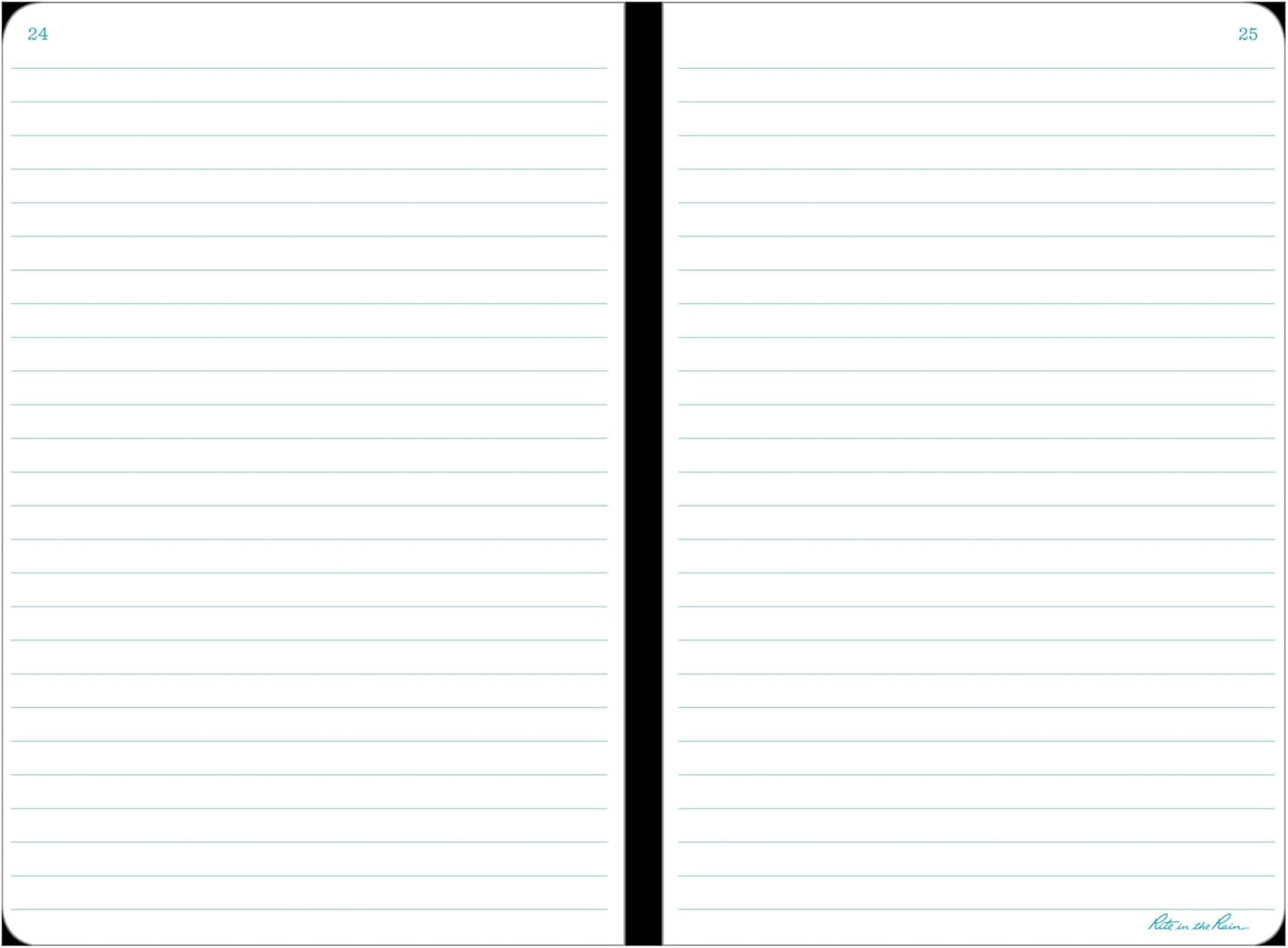 Rite In The Rain Weatherproof Stapled Notebook, 4.625" x 7", Orange Cover, Universal Pattern, 3 Pack (No. OR71FX)