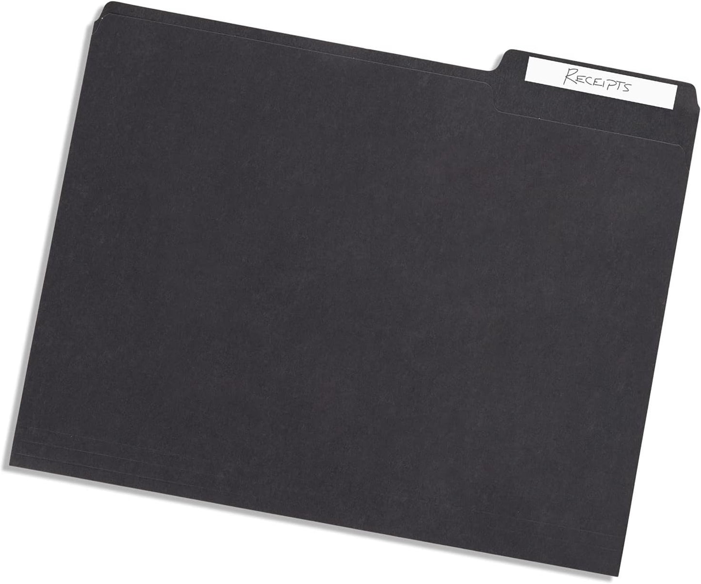 File Folder, 1/3 Cut Tab, Letter Size, Yellow, Great for Organizing and Easy File Storage, 100 Per Box