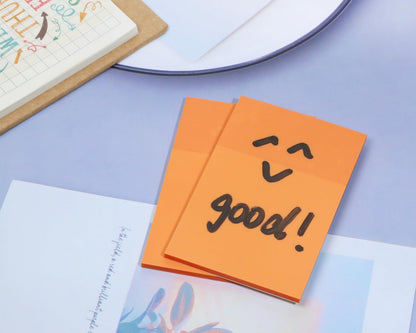 ONLYKXY 2 Pack Rectangle Transparent Sticky Notes 2.95x1.96inch Waterproof Index Sticker Self-Stick Book Tabs 100 Sheets PET Markers Sticky Notes Pad (Dark Blue)
