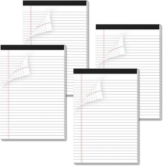 Nichela Legal Pads 6 Pack of Note Pads 6 x 9 Inch Notepad 21lb Thick Paper Legal Pad 30 Sheets Note Pad College Ruled Small Legal Pads 29 Lines Writing Pads for Writing, Sketching, and Note-Taking