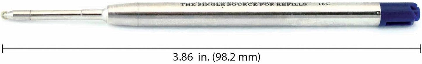 Monteverde Soft Roll Ballpoint Pen Refills to Fit Parker-Style Pens, Medium Point, Brown, 2-Pack, Smooth Writing Technology for Parker, Conklin, Schmidt, and More