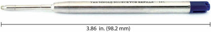 Monteverde Soft Roll Ballpoint Pen Refills to Fit Parker-Style Pens, Medium Point, Brown, 2-Pack, Smooth Writing Technology for Parker, Conklin, Schmidt, and More
