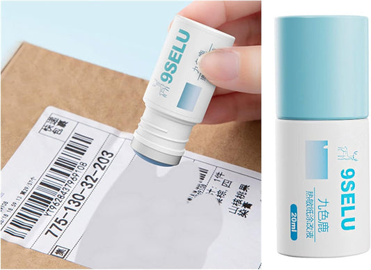 Eme-rald 20ML Thermal Paper Correction Fluid, Identity Protection Information Anti-Leakage Protection Stamp, Mask Out Private Information Cover Simple Operation Office Tool Correction Fluid (White)