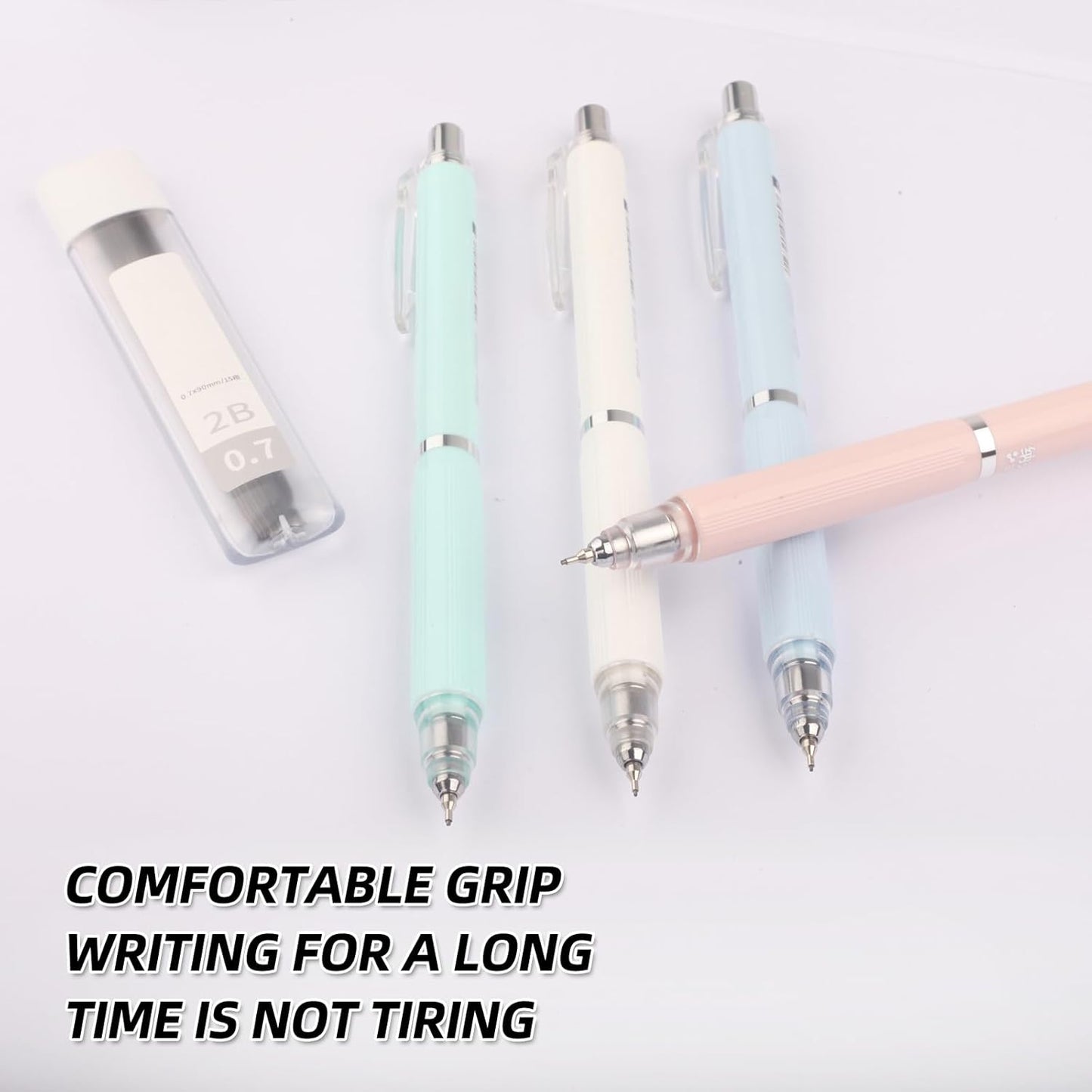 Mechanical Pencils 0.7mm,2B Pencil lead, School Supplies, Teacher Supplies, Drawing Pencils, Sketching Pencils, 4 of pack