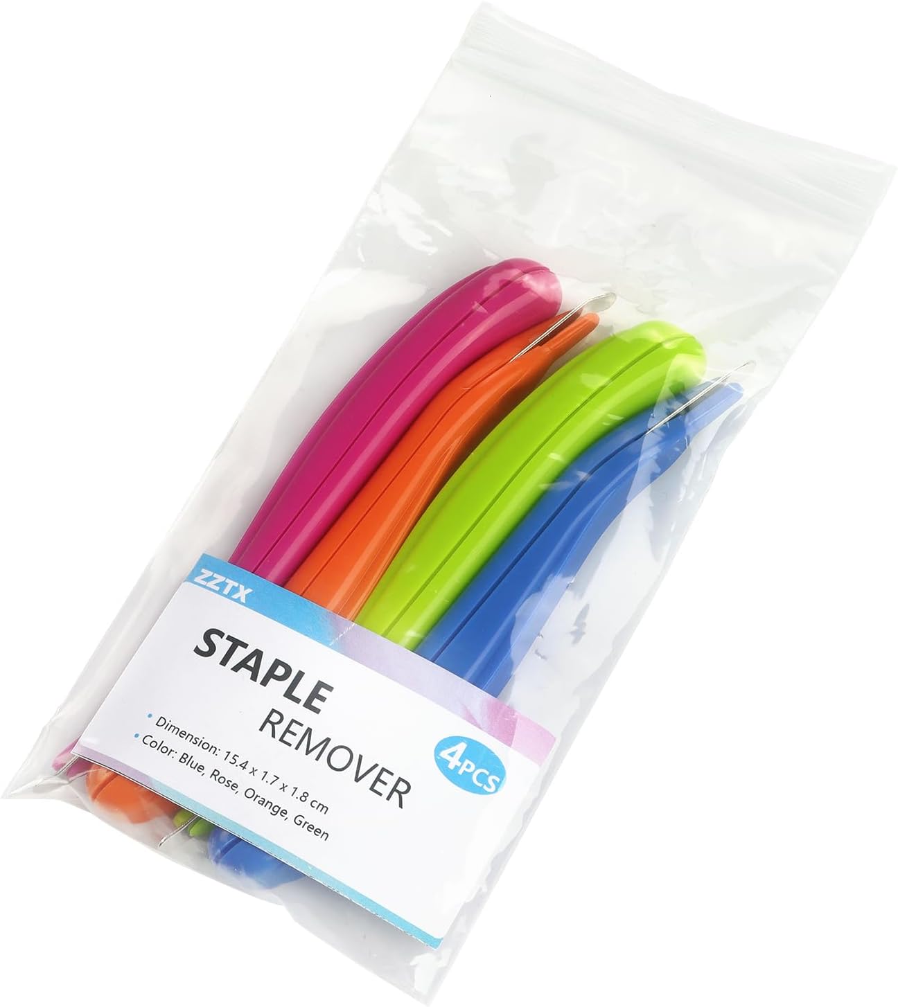 ZZTX 3 PCS Professional Magnetic Staple Remover Puller Staples Remover Staple Removal Tool for School Office Home(Blue, Rose, Green)