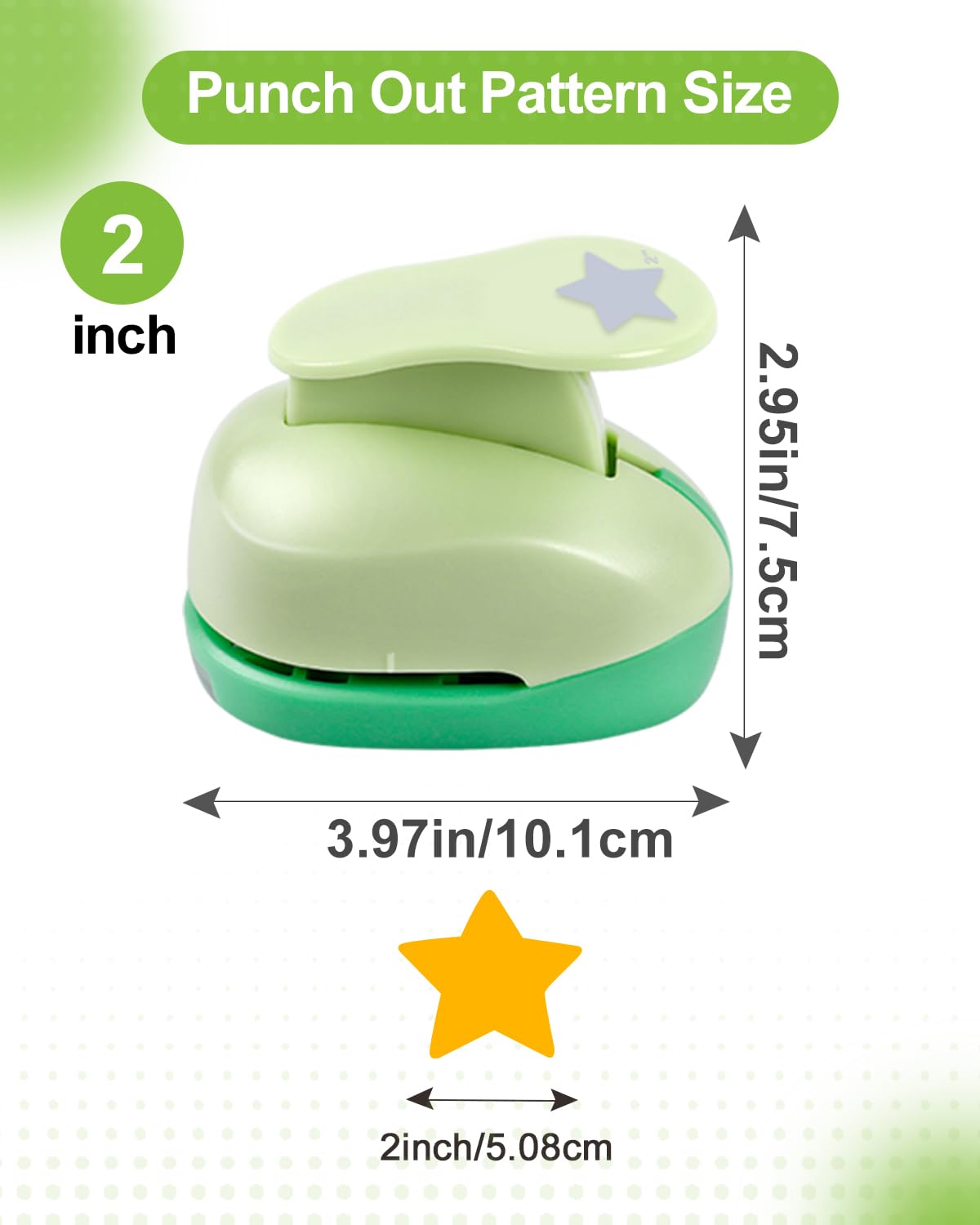 UCEC 2 Inch Circle Punch, Paper Punch, 2 Inch Hole Punch, Circle Hole Punch Cutters for Paper Crafts DIY Handmade Crafting Scrapbook Tools Cards Arts Fun Projects