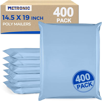 Metronic Poly Mailers 10x13 300 Pcs, Small Shipping Bags for Clothes, Shipping Envelopes for Small Business, Strong Adhensive Mailing Bags, Haze Blue