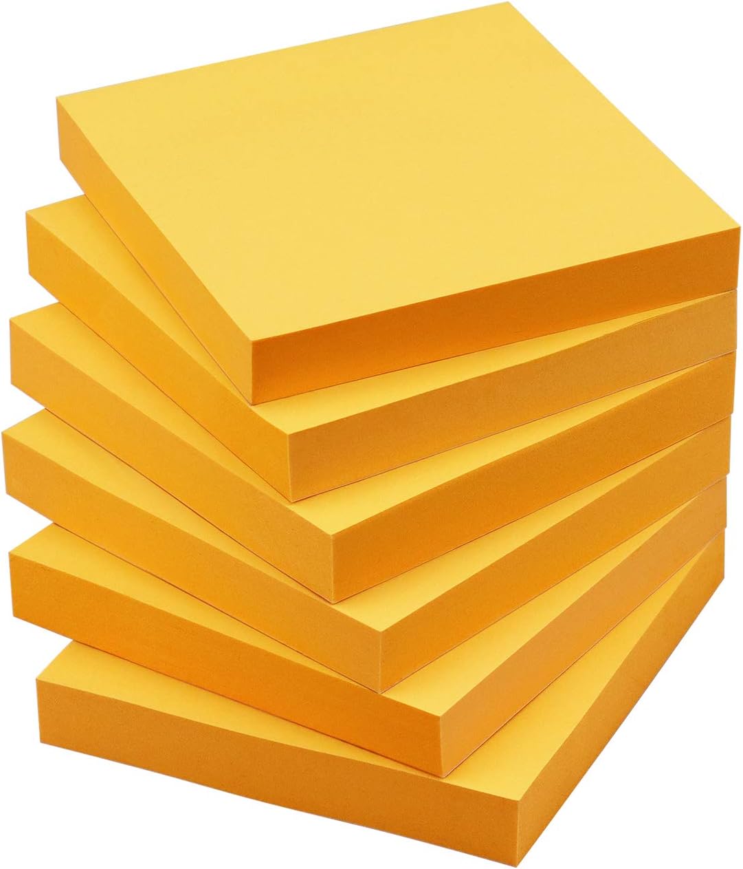 Sticky Notes 3x3 Self-Stick Notes Pads with 6 Bright Colors, Easy to Post for Office, Shool, Home, 6 Pads/Pack, 100 Sheets/Pad (Purple)