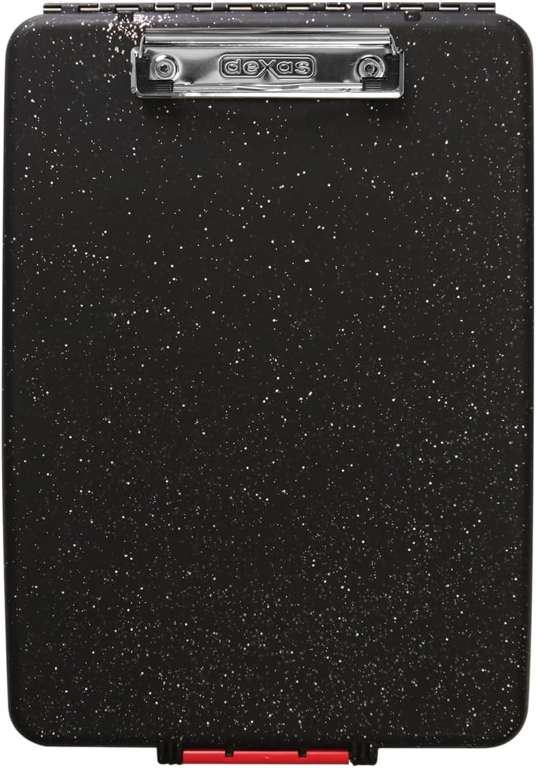 Dexas Slimcase Storage Clipboard, Black