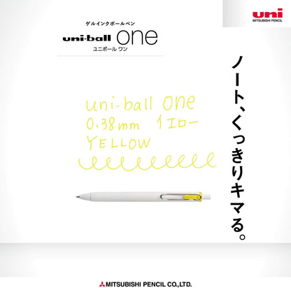 Mitsubishi Pencil Uni-Ball One Gel Ballpoint Pen Refill, 0.38, Black, 10 Pieces, Hako UMR38S.24