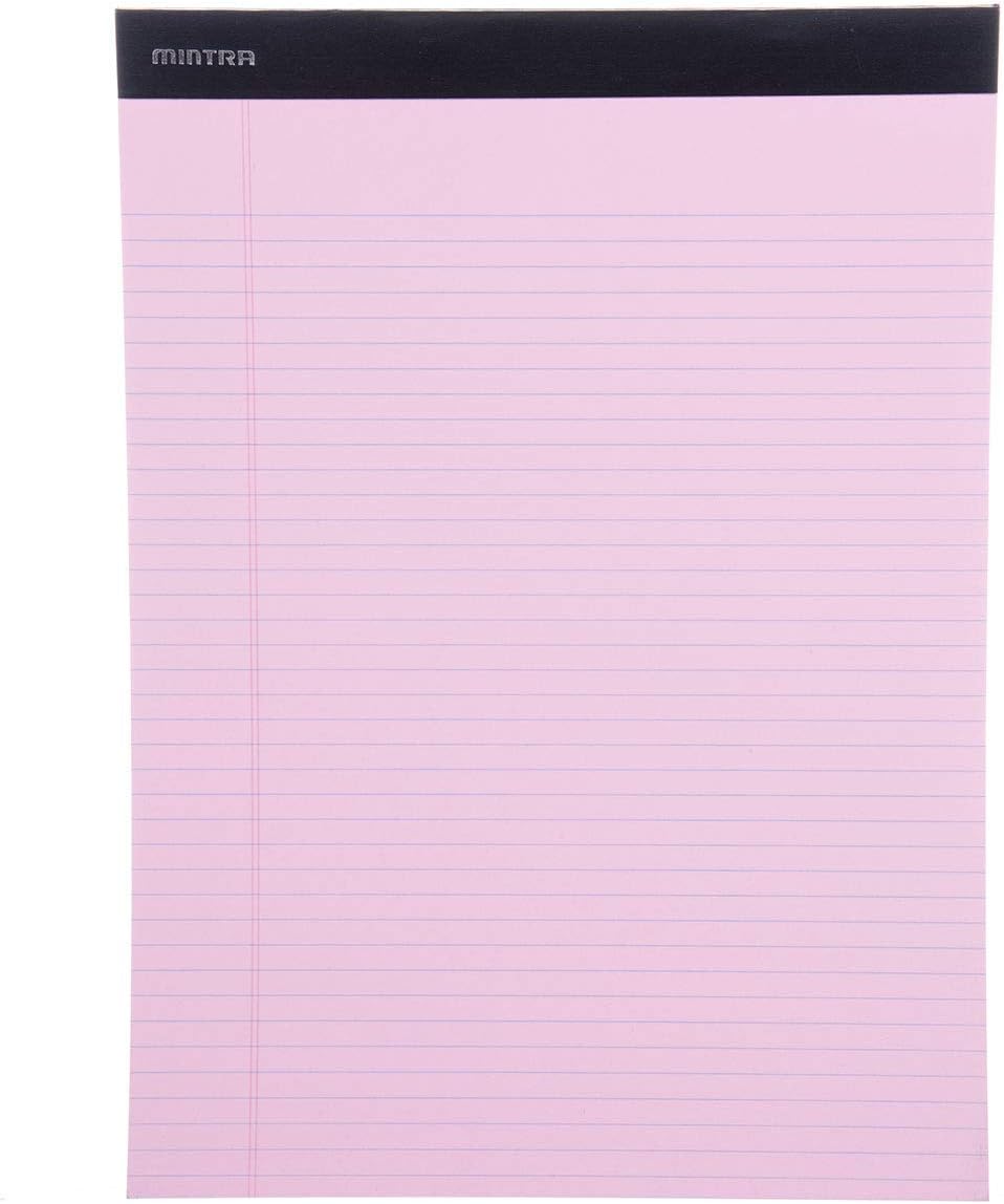 Mintra Office White Legal Pads – Ruled Notepads and Micro-Perforated Sheets, Ideal for Writing, Note-Taking & Creativity, Office, or Professional Use, Basic Pad 6 pack, 8.5"x11" (Narrow Ruled)