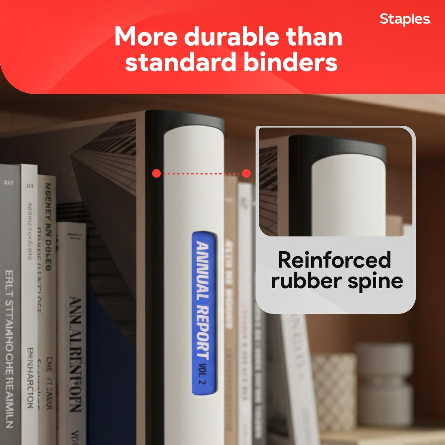 Staples Better Binder 2-Inch D-Ring View Binder, Reinforced Spine, Holds Up to 540 Sheets, Teal, for Office & School