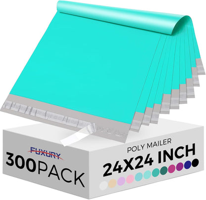 Fuxury Poly Mailers 10x13 Inch 50 Pcs, Waterproof Shipping Bags for Clothing, Strong Adhesive Shipping Envelopes for Small Business Suppliers, Self Seal Mailers Poly Bags Mailing Envelopes Purple