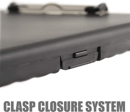 Officemate Slim Clipboard Storage Box, Charcoal (83303)
