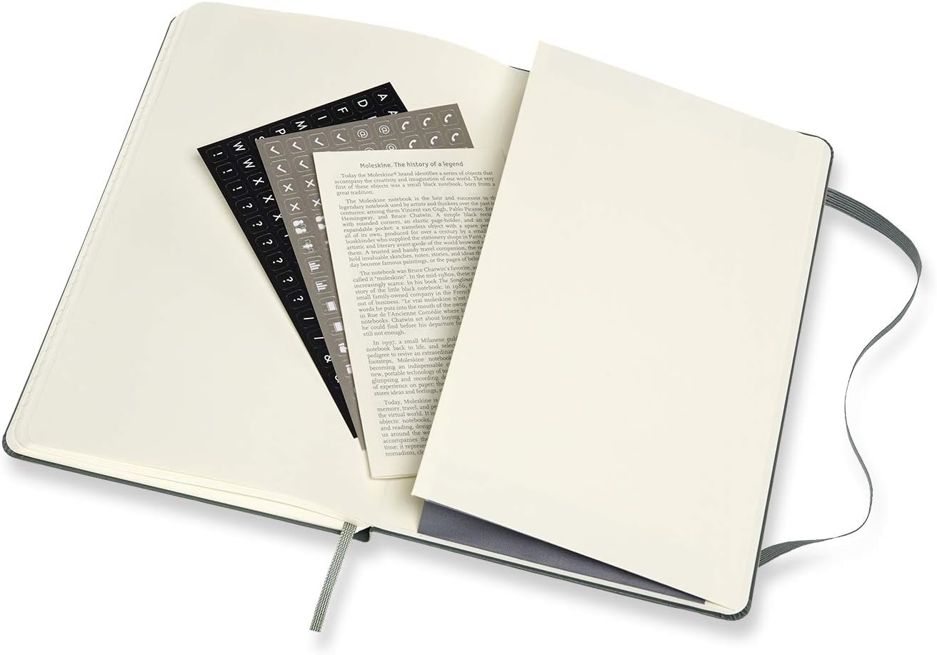 Moleskine Professional Notebook, Large, Forest Green, Hard Cover (5 x 8.25)