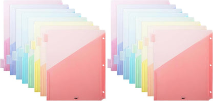 Mr. Pen- Binder Dividers with Pockets and Tabs, 1 Set, 8 Tabs/Set, Colorful, 3 Ring Binder Dividers with Tabs and Pockets on Both Sides