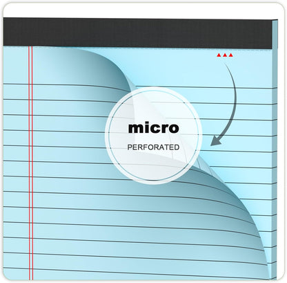 5pcs Small Note Pads 5x8 Notebook College Ruled Legal Pads Color Notepads 5 Pack Study Back Writing Pads 5 x 8 Perforated Narrow Ruled Pads of Paper for School & Office Supplies 30 Sheets/Pack