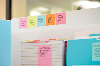 Post-it Super Sticky Notes, 6 Lined Sticky Note Pads, 4 x 4 in., School Supplies, Office Products, 2X the Sticking Power, Supernova Neons Collection