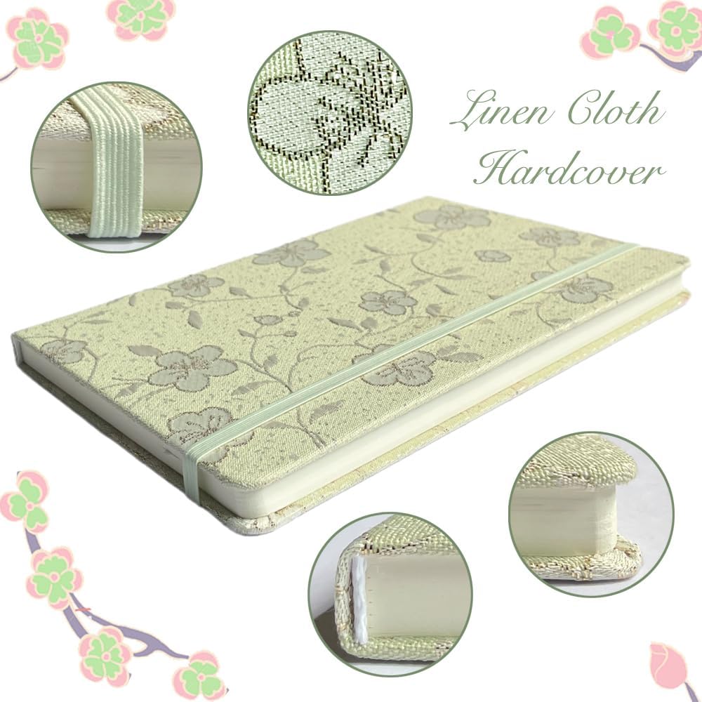 ipoul Flower Notebook, A5, 6x8, Hardcover, Lay Flat, Lined Paper, Journal for Women, Writing Notebook, Pretty, Hibiscus, Pink, Birthday Gifts for Women, Wedding Shower Gifts, Mothers Day Gift