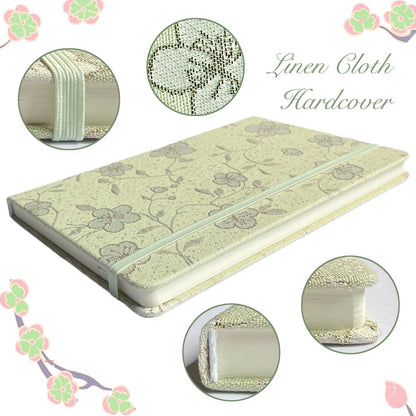 ipoul Flower Notebook, A5, 6x8, Hardcover, Lay Flat, Lined Paper, Journal for Women, Writing Notebook, Pretty, Hibiscus, Pink, Birthday Gifts for Women, Wedding Shower Gifts, Mothers Day Gift