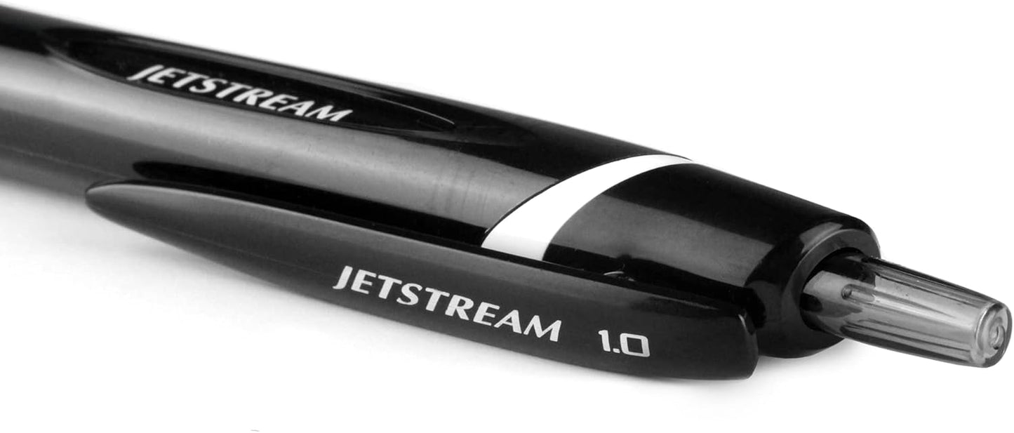 Uni-Ball Jetstream Elements Ballpoint Pen, Medium Point (1.0mm), Blue Ink, 6 Pens