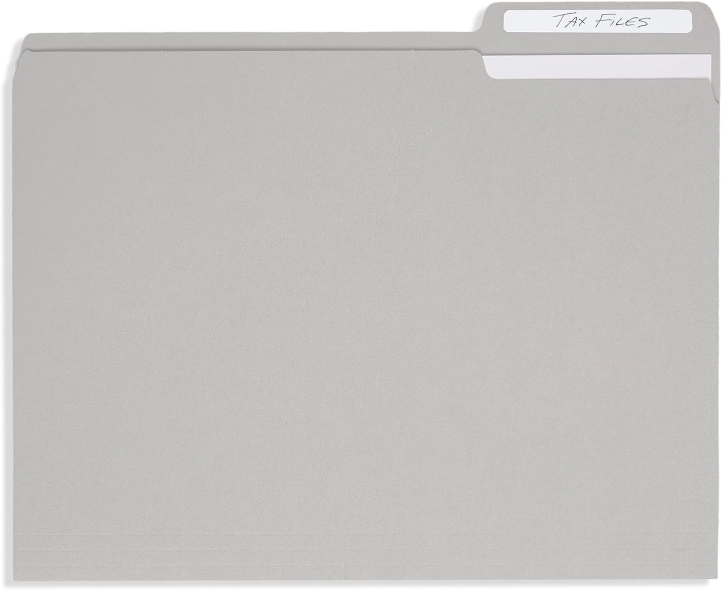 File Folder, 1/3 Cut Tab, Letter Size, Yellow, Great for Organizing and Easy File Storage, 100 Per Box