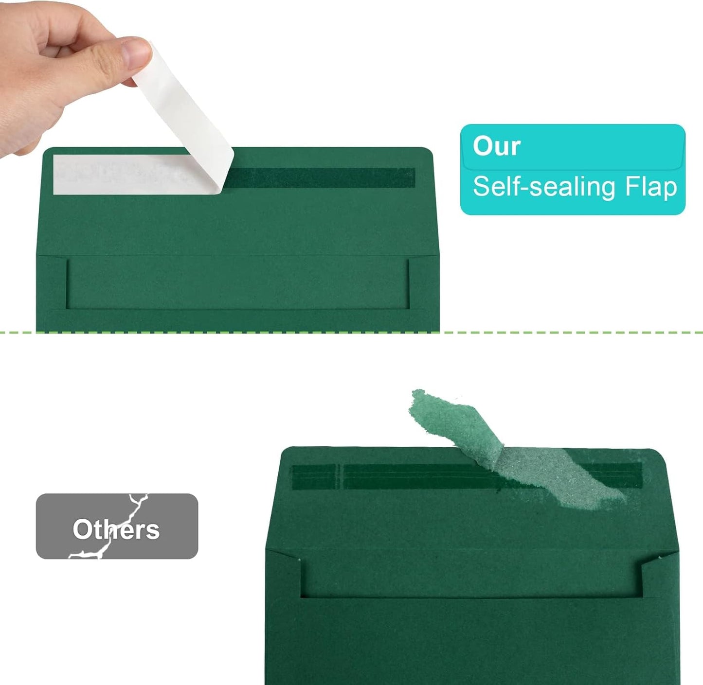 Joyberg 72 Packs #10 Envelopes, Business Envelopes, Envelopes Self Seal, Security Envelopes, Peel and Seal Closure, Size 4-1/8 X 9-1/2 Inches, White, 26LB