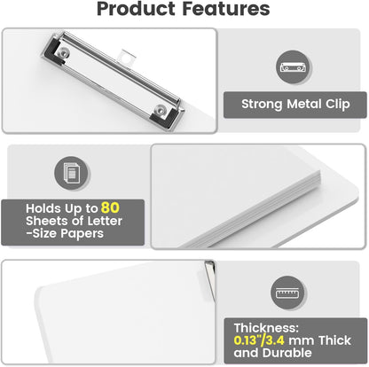 Extra Large 11x17 Clipboards, Plastic Black Drawing Boards, Horizontal Clip Board, Landscape Layout. Suitable for Watercolor, Sketching, Painting. Art & Drafting Supply