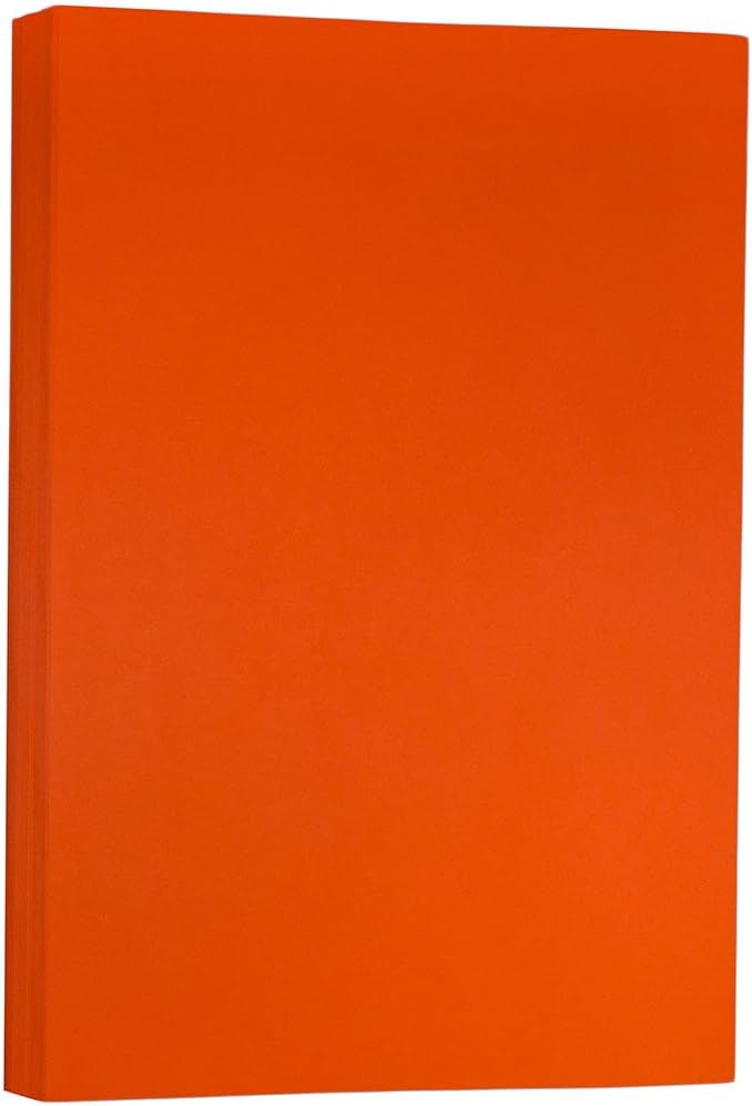 JAM PAPER Ledger Matte 24lb Paper - 90 gsm - 11 x 17 Tabloid - Yellow Recycled - 100 Sheets/Pack