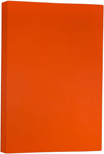 JAM PAPER Ledger Matte 24lb Paper - 90 gsm - 11 x 17 Tabloid - Yellow Recycled - 100 Sheets/Pack
