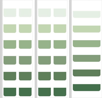 Janlaugh 300 Pcs Sticky Index Book Tabs Bible Tabs Gradient Repositionable Page Tab Labels for Notebooks File Classification(Sage Green)