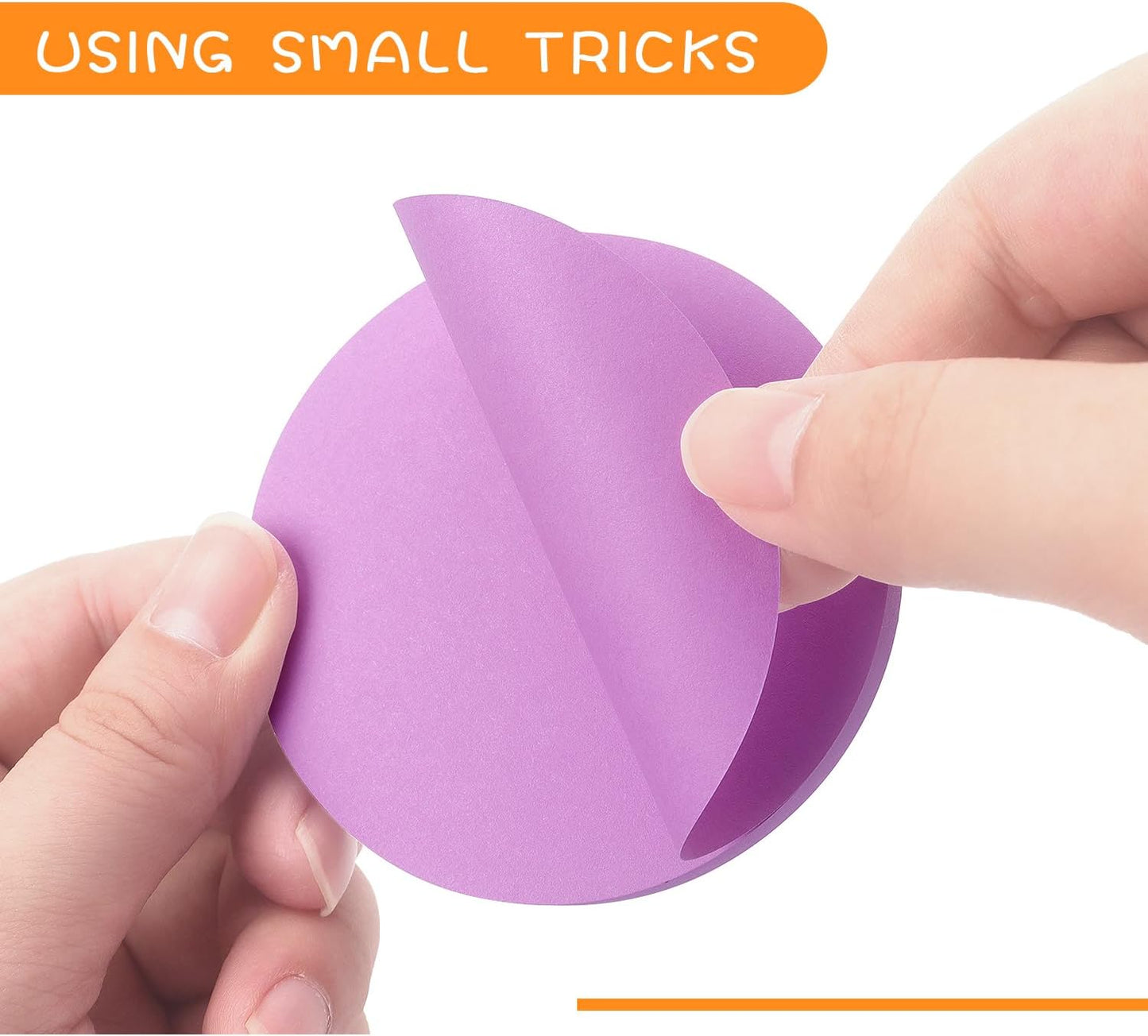 SIMONA Bubble Shape Sticky Notes 8 Color Bright Colorful Sticky Pad 75 Sheets/Pad Self-Sticky Note Pads