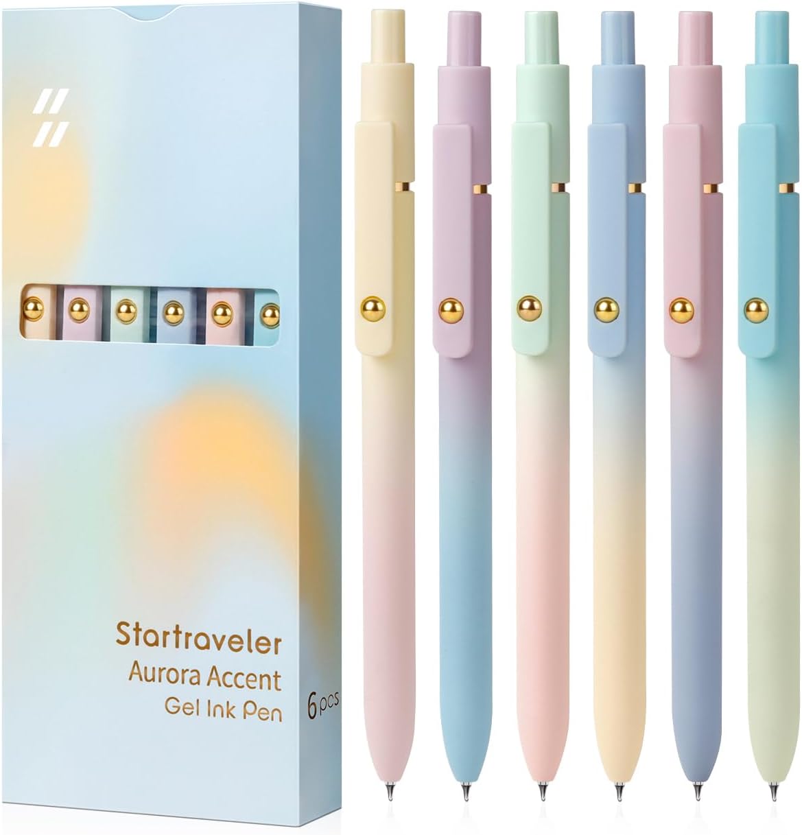 10 Pieces Gel Ink Pen Refills Replaceable Ballpoint Black Ink Pen Refills Extra Fine Point 0.5mm Smooth Writing for Office School Supplies (Black Ink)
